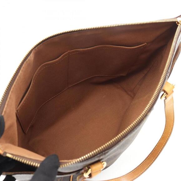 LOUIS VUITTON Brown Monogram Leather Tote Bag - Picture 3 of 11